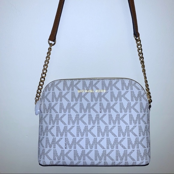 MICHAEL Michael Kors Handbags - MICHAEL Michael Kors Cindy White Crossbody Bag